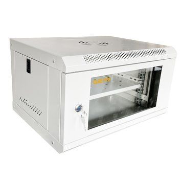 Шафа настінна серверна GEAR 6U 600x600х300 мм сірий із полицею (GWMSN-6U-600-600G) IP_GWMSN-6U-600-600G фото
