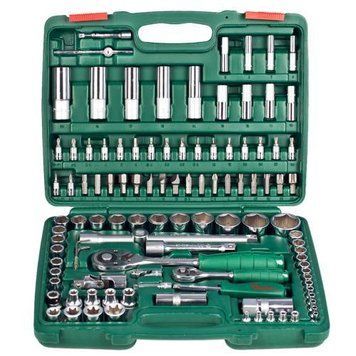 Набір торц. головок професійний 1/4"DR4-14мм та 1/2"DR10-32 мм,108 предм HANS OL_55505 фото