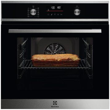 Духова шафа Electrolux електрична, 65л, A+, дисплей, конвекція, піроліз, телескопічні напрямні, RC_EOF6P76BX фото
