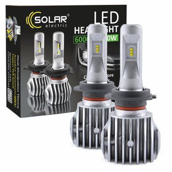 LED автолампа Solar H7 12/24V 6500K 6000Lm 40W Cree Chip, Комплект 2 шт LI_8607 фото