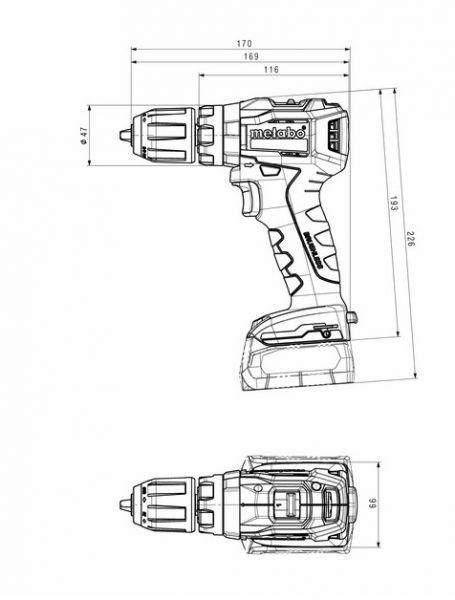 Акумулятор ударного шуруповерт Metabo PowerMaxx SB 12 BL HY_90110938 фото