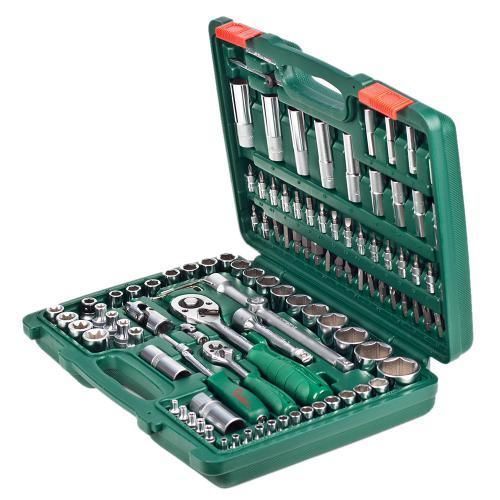 Набір торц. головок професійний 1/4"DR4-14мм та 1/2"DR10-32 мм,108 предм HANS OL_55505 фото