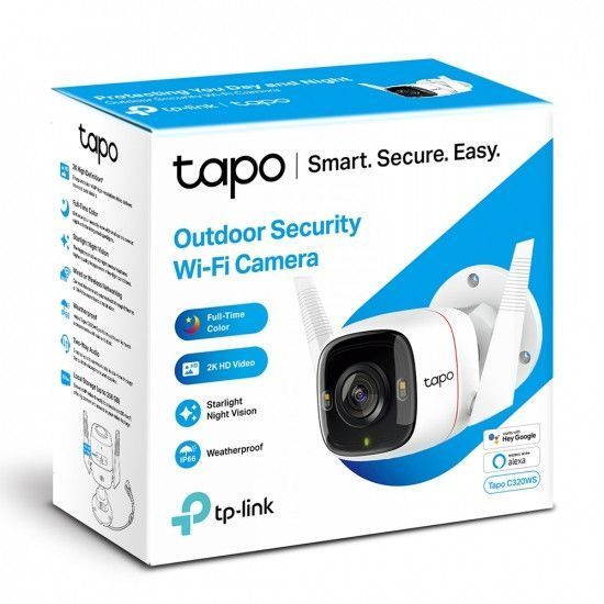 IP-камера TP-LINK Tapo C320WS 4MP N300 1xFE microSD внешняя RC_TAPO-C320WS фото