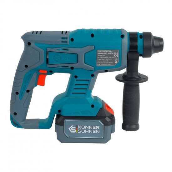 Набір із трьох акумуляторних інструментів Konner&Sohnen KS RHAGD 20V SET 3 20В дриль, шліфмашина кутова, перфоратор, швидкий ЗП 4.5А акб 2х4А&middot;год сумка 7.5кг RC_KSRHAGD20VSET3 фото