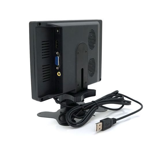 Монітор для відеоспостереження 7" (16:9) панель IPS, AV/VGA/HDMI роз'єм + touchscreen, 1024*600ips, 12-24V, BOX U_17651 фото
