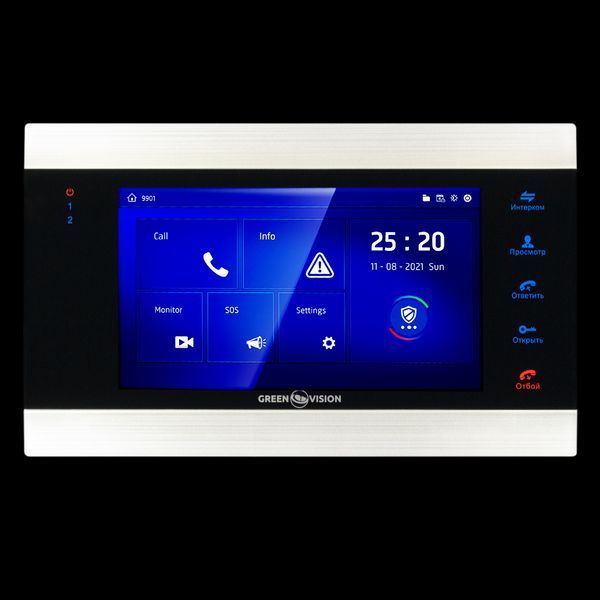 Кольоровий AHD відеодомофон GV-055-AHD-J-VD7SD silver LP_6745 фото