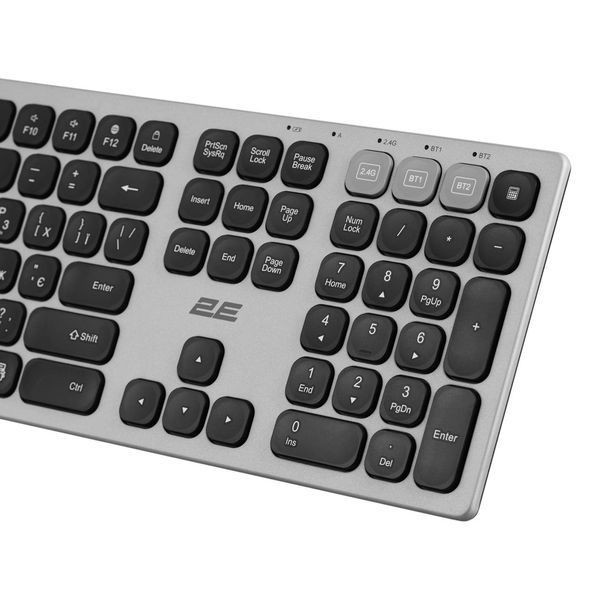 2E Клавиатура ножничная KS270 109key, WL/BT, EN/UK, серо-черный RC_2E-KS270WBGR_UA фото