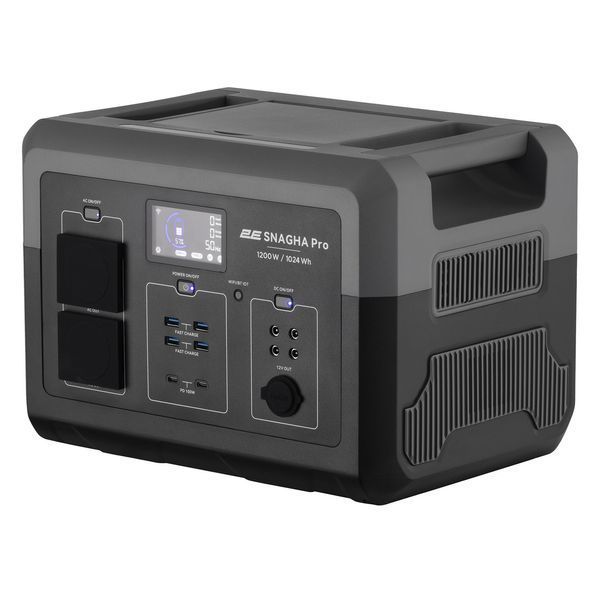 2E Портативная электростанция Snagha PRO, 1200 Вт, 1024 Вт/ч, WiFi/BT, быстрая зарядка RC_2E-PPS1210-PRO фото
