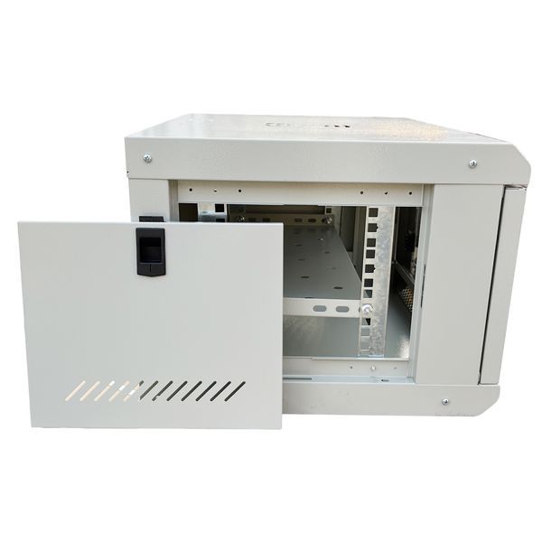 Шафа настінна серверна GEAR 6U 600x600х300 мм сірий із полицею (GWMSN-6U-600-600G) IP_GWMSN-6U-600-600G фото