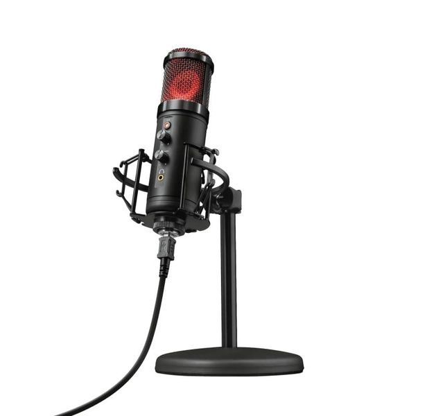 Мікрофон для ПК Trust GXT 256 Exxo, Cardioid, USB-A, 1.8м, RGB, чорний RC_23510_TRUST фото