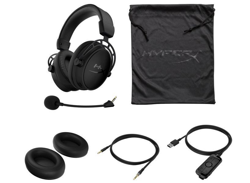 Ігрова гарнітура HyperX Cloud Alpha S, 7.1, mini-jack/USB-A, 1м/1.3м, чорний RC_4P5L2AA фото