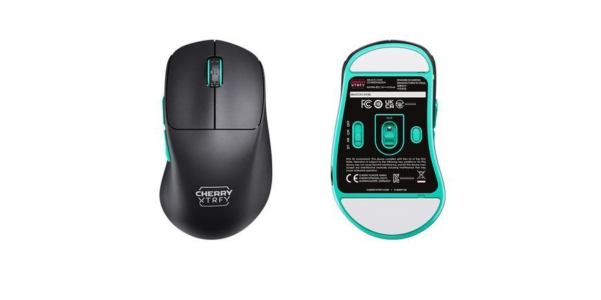 Cherry Xtrfy Мышь M64, WL/USB-A, RGB, черный RC_CX-M64W-BLACK фото