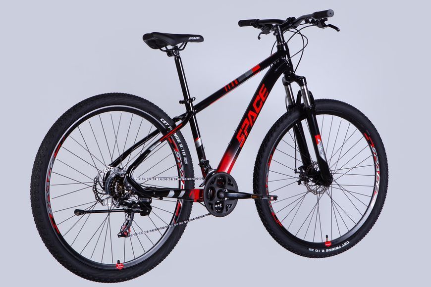 Велосипед AL 29" SPACE MERCURY DD FR рама-16" чорно-червоний 2025 VT_OPS-SP-29-093 фото