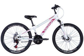 Велосипед сталь 24 Discovery RIDER AM DD рама-11,5" білий (матовий) 2024 VT_OPS-DIS-24-350 фото