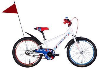 Велосипед ST 20" Formula RACE BH рама-10" белый с красным и синим 2025 VT_OPS-FRK-20-225 фото