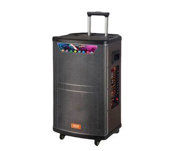 Мощная акустическая система с подсветкой Voltronic NDR-515, 8000Вт,2*Bluetooth микрофона, встр. аккум. 12В U_33194 фото
