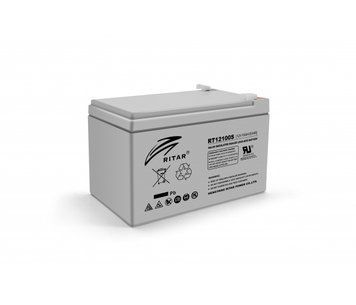 Аккумуляторная батарея AGM RITAR RT12100S, Gray Case, 12V 10.0Ah ( 151 х 65 х 111 (117 ) ) Q10 U_02978 фото