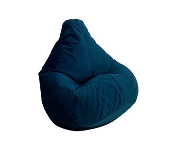 Кресло-мешок Voltronic груша, размер (3XL) 140х100 Велюр антикоготь+гидрофобный Премиум Florida Dark Blue U_26053 фото