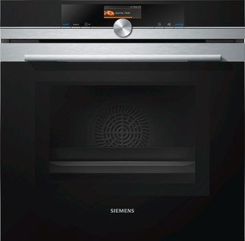 Духовой шкаф Siemens электрический, 71л, A, дисплей, конвекция, ф-ция микроволн, нерж. RC_HM676G0S1 фото