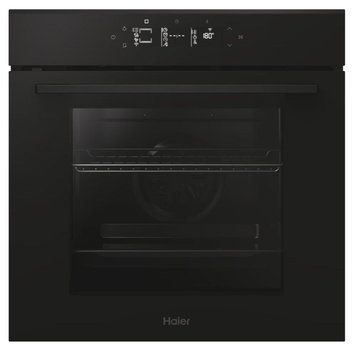Духовой шкаф электрический, 78л, A++, дисплей, конвекция, пиролиз, телескопические направляющие, черный Haier RC_H6ID25G3YTB фото