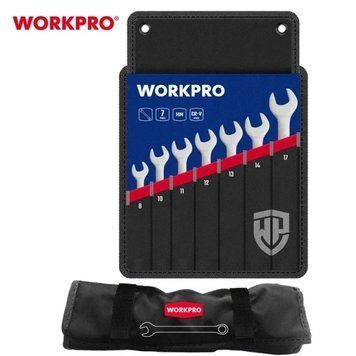 Набор ключей храповых WORKPRO (7 шт.) 8-17 мм CR-V PRO PLUS WP202562 DC_409812 фото