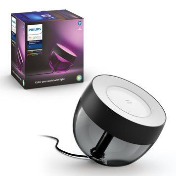 Настільний світильник розумний Philips Hue Iris, 2000K-6500K, RGB, ZigBee, Bluetooth, дим, чорний RC_929002376201 фото
