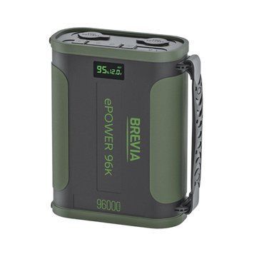 Повербанк (Power Bank) Brevia ePower 96000mAh 307.2Wh LiFePo4 Black/Green LI_44196MG фото