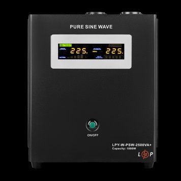 ДБЖ з правильною синусоїдою 24V LPY-W-PSW-2500VA+(1800Вт)10A/20A LP_10342 фото