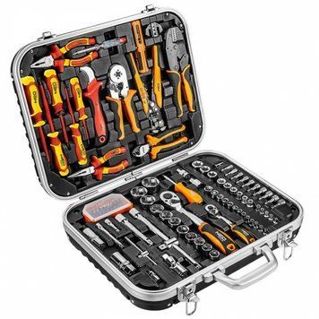Набір інструментів Neo Tools, діелектричний, для електрика 1000В, CrV, кейс, 108шт RC_01-310-1 фото