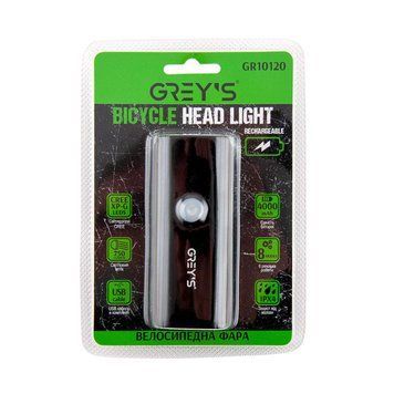 Ліхтарик на велосипед Grey's LED 2xCree XP-G 750lm 4000mAh microUSB LI_GR10120 фото