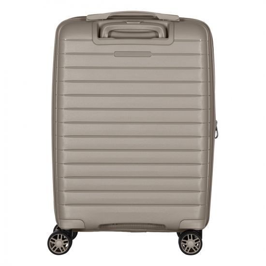 Чемодан 2E, Aero, полипропилен, малый, 35/44 л, TSA, 4 колеса, EXP, серо-коричневый RC_2E-SPP-AERO-S-TP фото