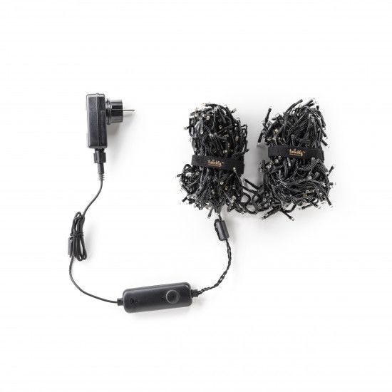 Гірлянда Smart LED Twinkly Cluster AWW, 400, Gen II, IP44 чорний кабель RC_TWC400GOP-BEU фото