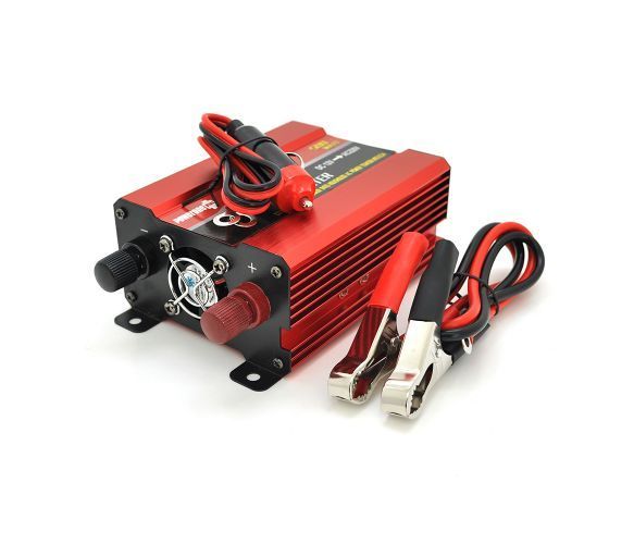 Инвертор напряжения NV-500(300Вт)+LCD, 12/220 с аппроксимированной синусоидой, 1 универсальные розетка, Клемы U_27666 фото