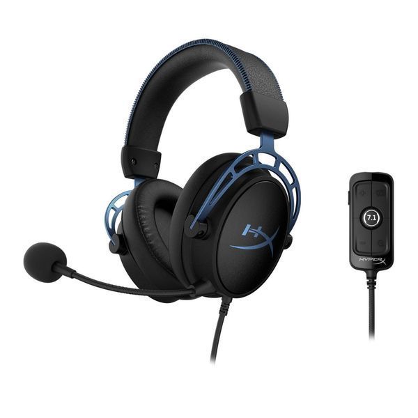 Гарнитура игровая HyperX Cloud Alpha S, 7.1, mini-jack/USB-A, 1м/1.3м, черно-синий RC_4P5L3AA фото