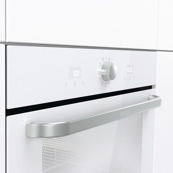 Духовой шкаф Gorenje электрический, 77л, A, пар, дисплей, макс.темпер.-300, белый RC_BOS6737SYW фото