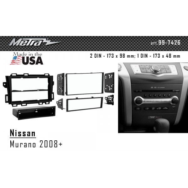 Перехідна рамка Metra 99-7426 для Nissan Murano 2008+ AV_99-7426 фото