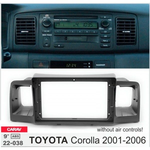 Перехідна рамка CARAV 22-038 для Toyota Corolla AV_22-038 фото