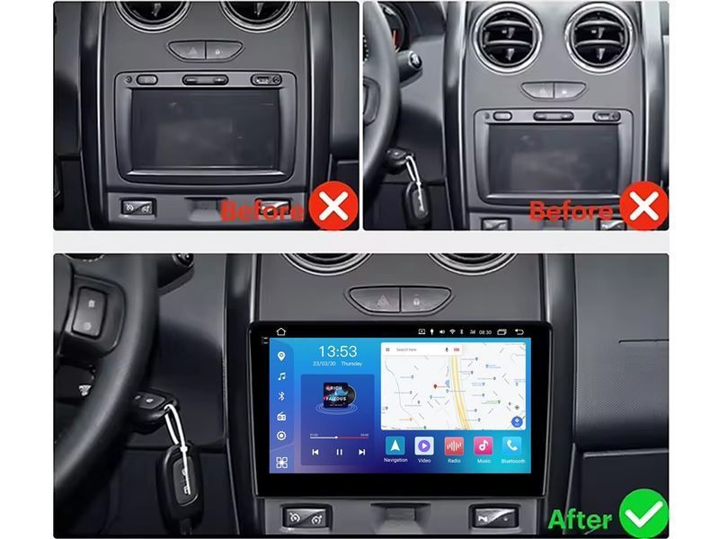 Штатна автомагнітола FORS.auto FS 4 MAX для Renault Duster (4+32Gb, 9") 2014-2017 FA_FS-5425 фото
