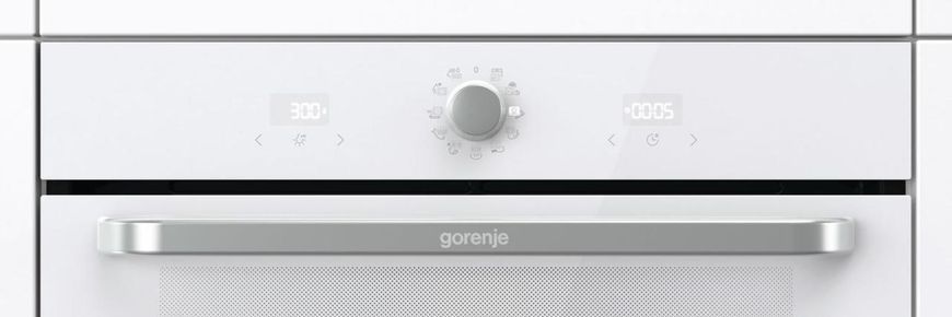 Духовой шкаф Gorenje электрический, 77л, A, пар, дисплей, макс.темпер.-300, белый RC_BOS6737SYW фото