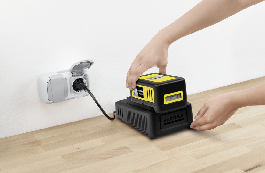 Набор быстрозарядный, 18V, 5 Ah (аккумулятор + ЗУ) Karcher RC_2.445-063.0 фото