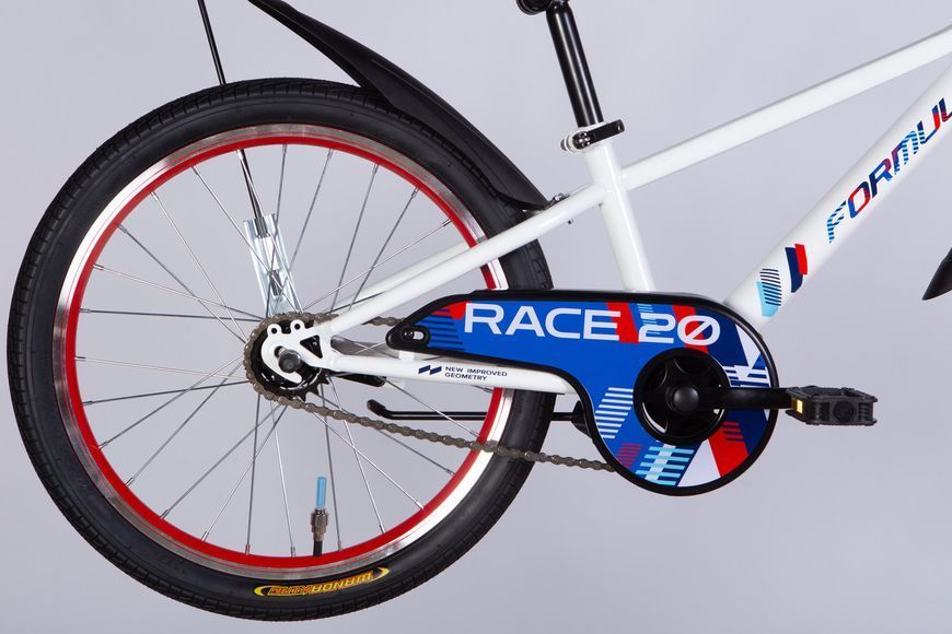 Велосипед ST 20" Formula RACE BH рама-10" білий з червоним та синім 2025 VT_OPS-FRK-20-225 фото