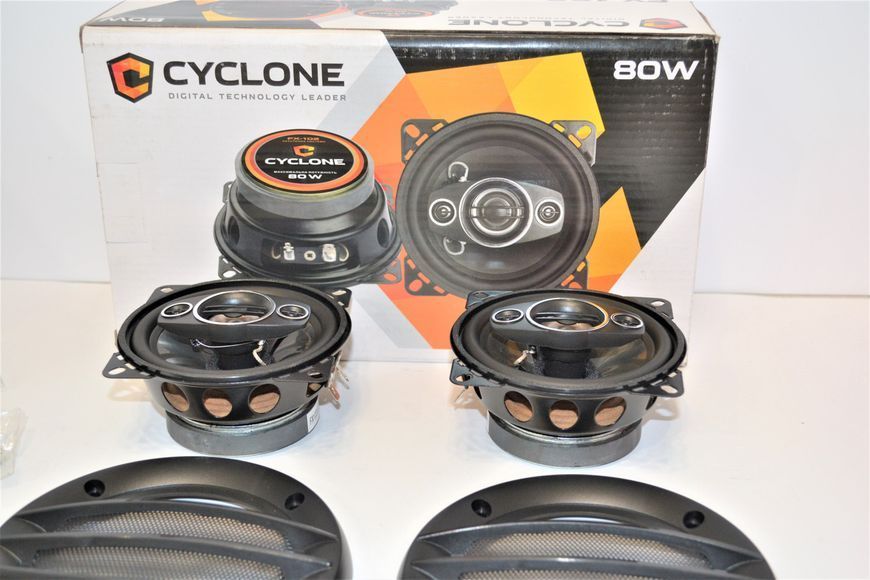 Автоакустика CYCLONE FX-102 2-х смугові динаміки 80W 10 см 4" CY_НФ-00001045 фото