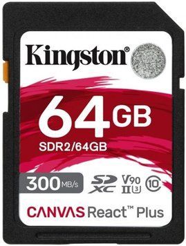 Карта пам'яті Kingston SD 64GB C10 UHS-II U3 R300/W260MB/s RC_SDR2/64GB фото
