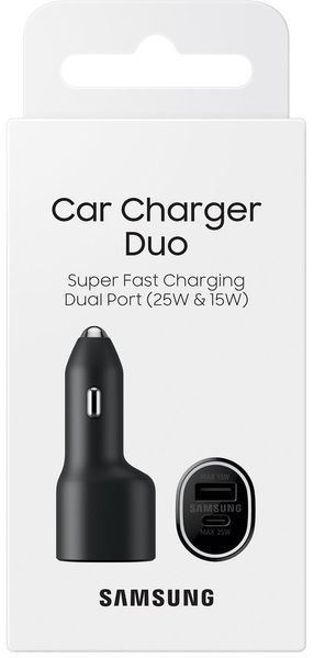 Зарядний пристрій Samsung 40Вт USB-A/USB-C, чорний RC_EP-L4020NBEGRU фото