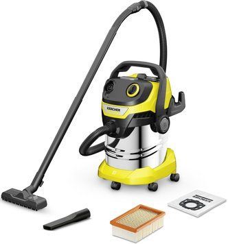 Пылесос профессиональный Karcher WD 5 S V-25/5/22, 1100Вт, контейнер 25л, 8.57кг (без аккумулятора и зарядного RC_1.628-350.0 фото