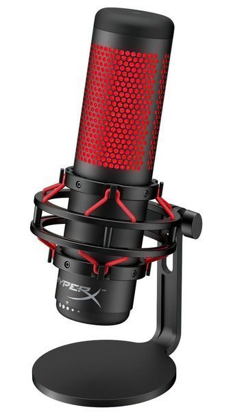 Геймінговий мікрофон HyperX QuadCast, Omni/Uni/Bi, USB-A, 3м, RGB, чорний RC_4P5P6AA фото