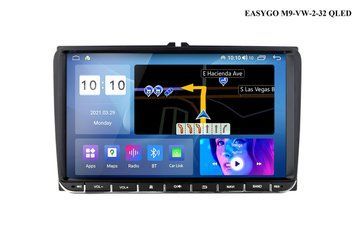 Универсальная автомагнитола EasyGo M9-VW-2-32 QLED Android MA_M9-VW-2-32 QLED фото