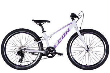 Велосипед AL 24" Leon JUNIOR Vbr CS рама-12" білий з бузковим 2025 VT_OPS-LN-24-105 фото