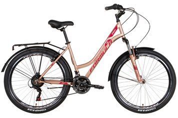 Велосипед ST 26" Formula OMEGA AM Vbr з багажником зад St, з крилом St 2022 Розмір 18" рожеве золото VT_OPS-FR-26-683 фото