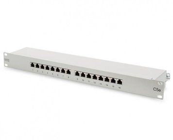 Патч-панель DIGITUS САТ 5e STP, 19", 1U, 16 портов, собрана RC_DN-91516S фото